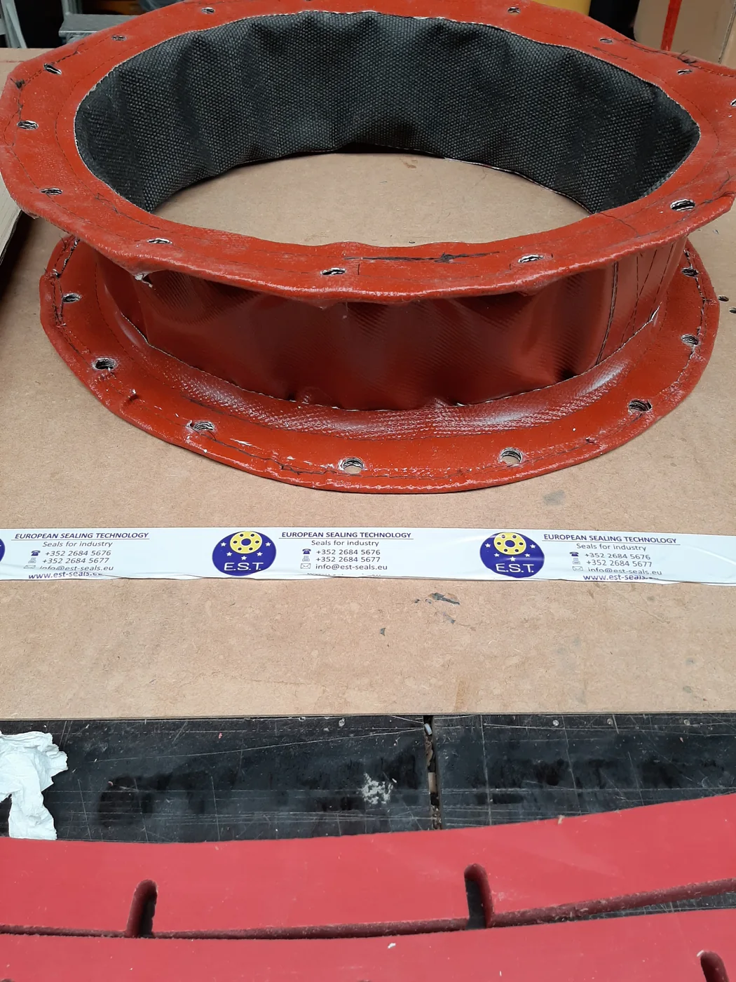 Compensateur rond en tissu enduit