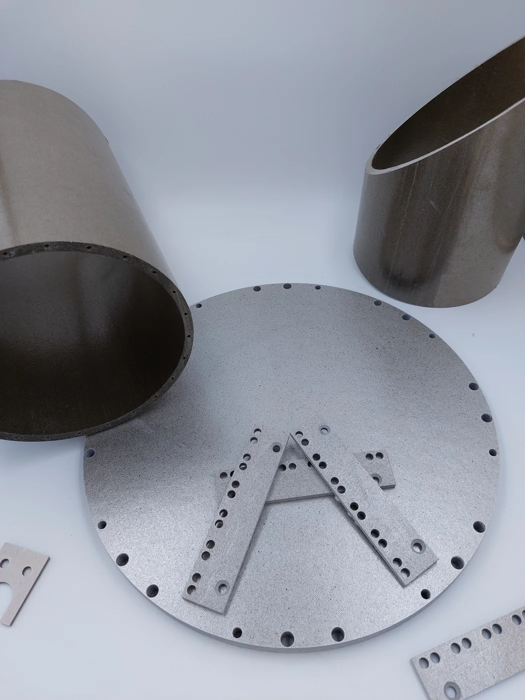 Rigid mica sheets and parts